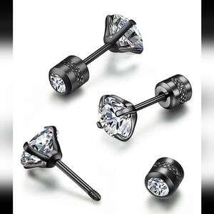 Screw Back Stud Earrings